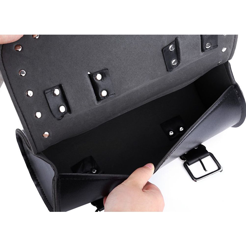 Motorcycle Hanging Bag Pu Leather Waterproof Saddlebag Box