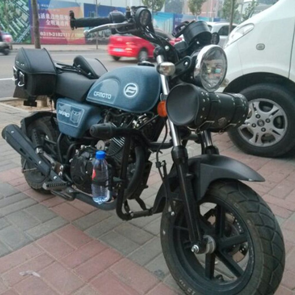 Motorcycle Hanging Bag Pu Leather Waterproof Saddlebag Box