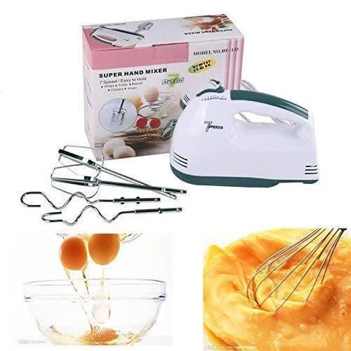7 Speed Electric Hand Mixer Whisk Egg Beater Cake Baking