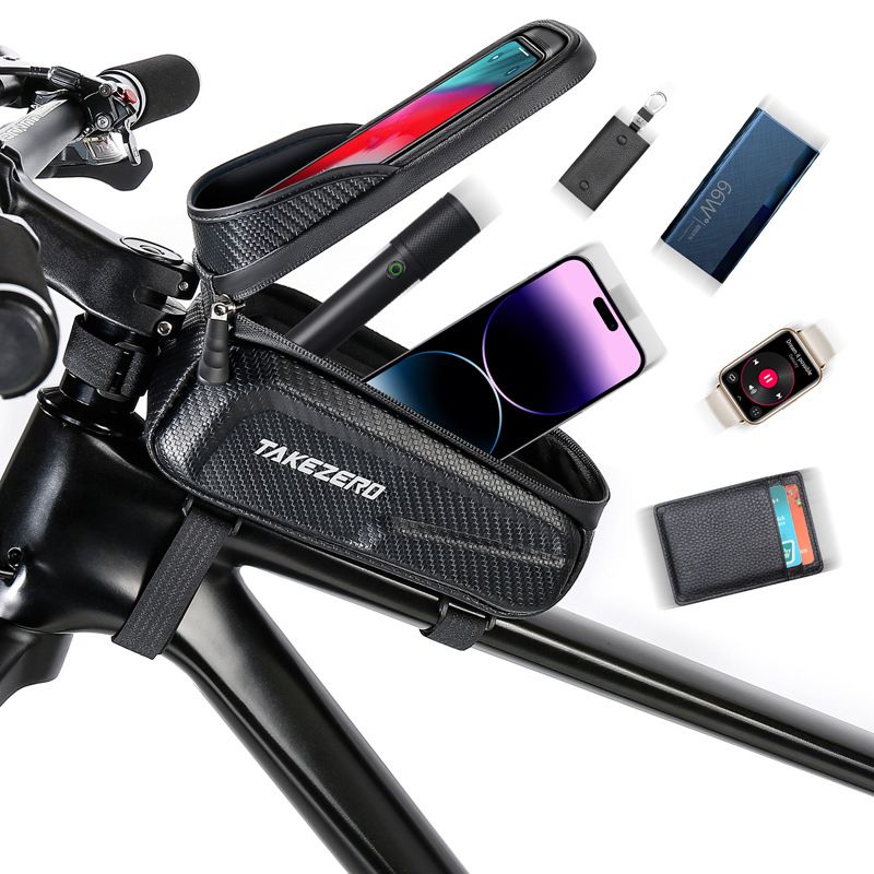 Bike Phone Mount Bag EVA Bike Front Frame Phone Holder Case