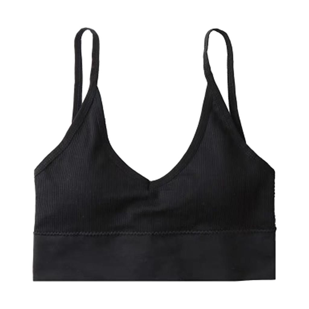3 Pack Womens V Neck Padded Bralette Comfort Bra Camisole