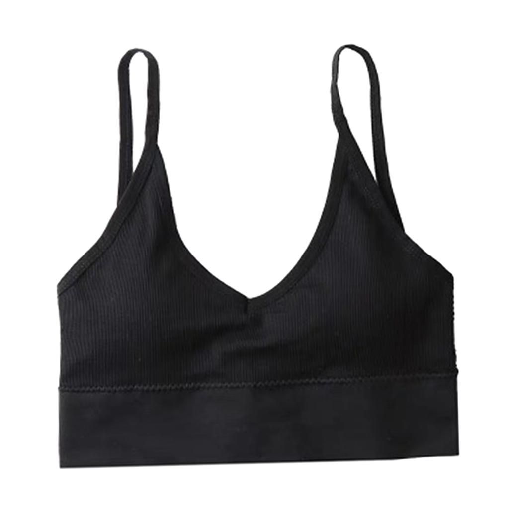3 Pack Womens V Neck Padded Bralette Comfort Bra Camisole