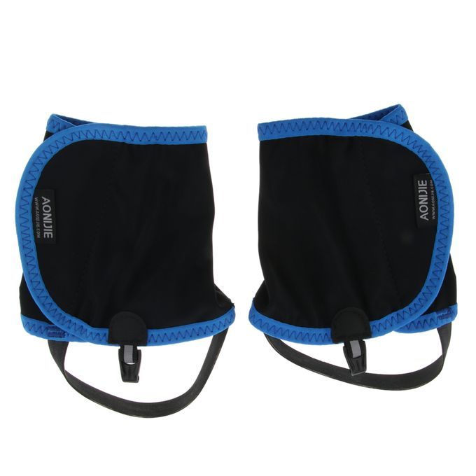 Trail Running Waterproof Leg Gaiters Protective Wrap Shoe Covers Blue