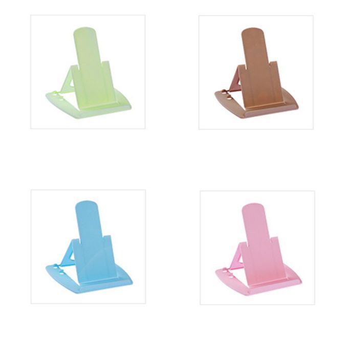 Foldable Phone Holder Grip Bra Ket Adjustable Desktop Holder  Radle Stand-khaki