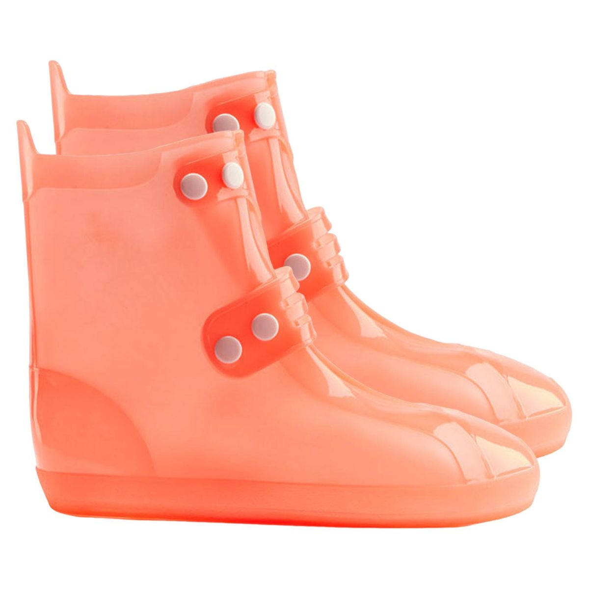 1 Pair Overshoes Reusable Rain Boot Covers Protective Gear Orange