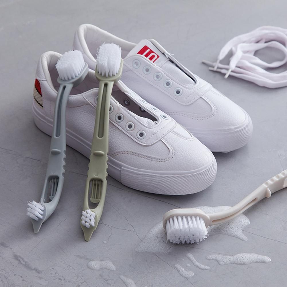 Double-end White Shoes Brush Sneaker Cleaner Bathroom Kichen Washing Tool