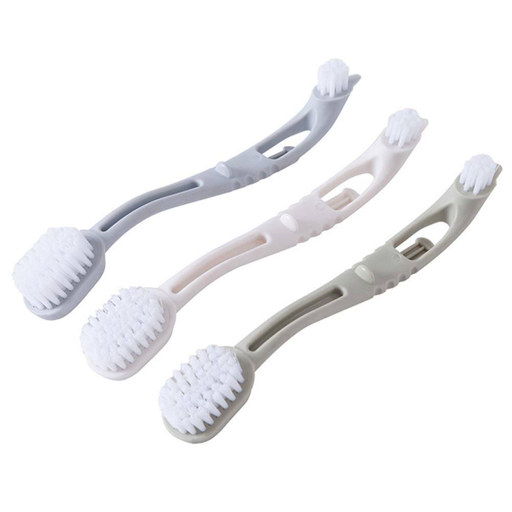 Double-end White Shoes Brush Sneaker Cleaner Bathroom Kichen Washing Tool