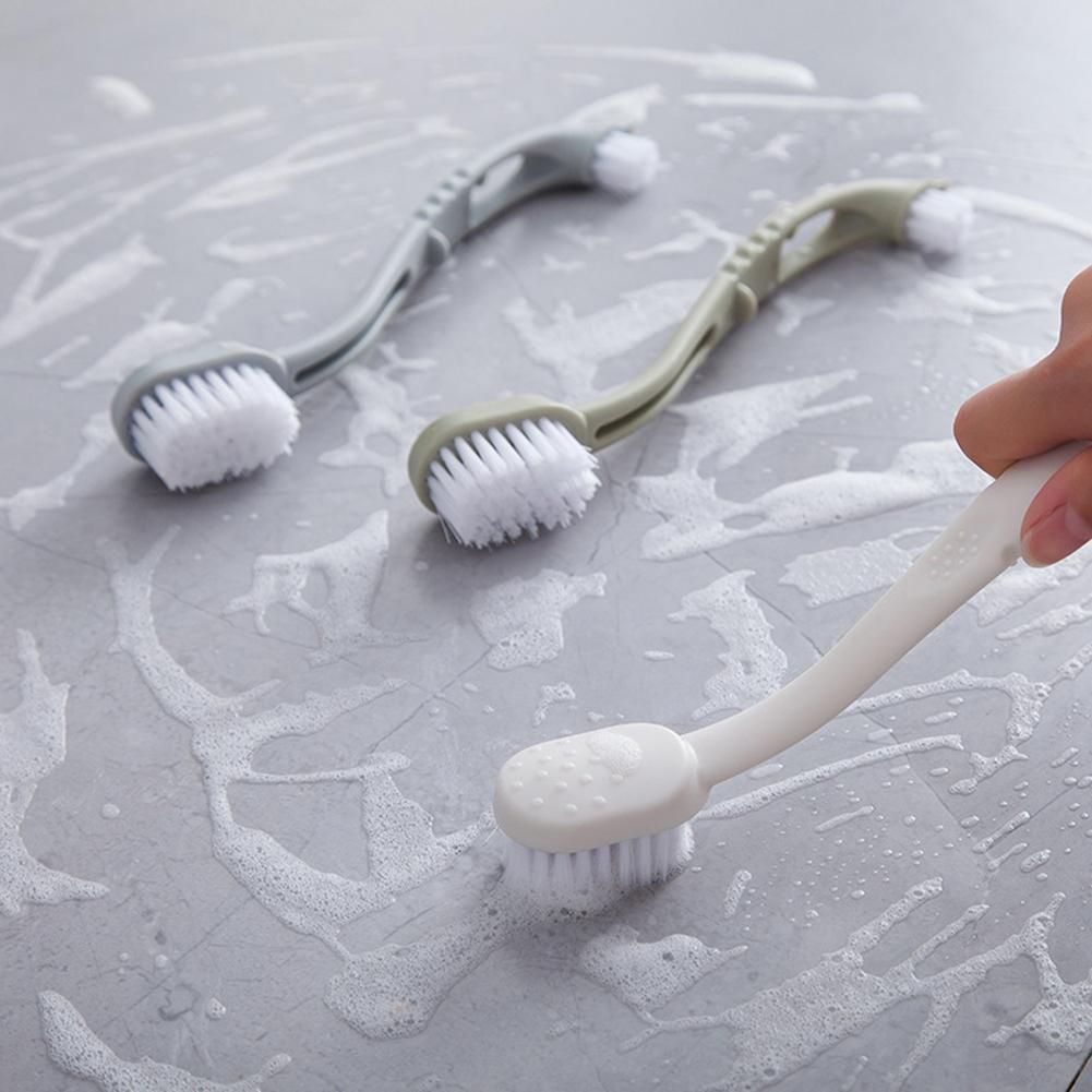 Double-end White Shoes Brush Sneaker Cleaner Bathroom Kichen Washing Tool