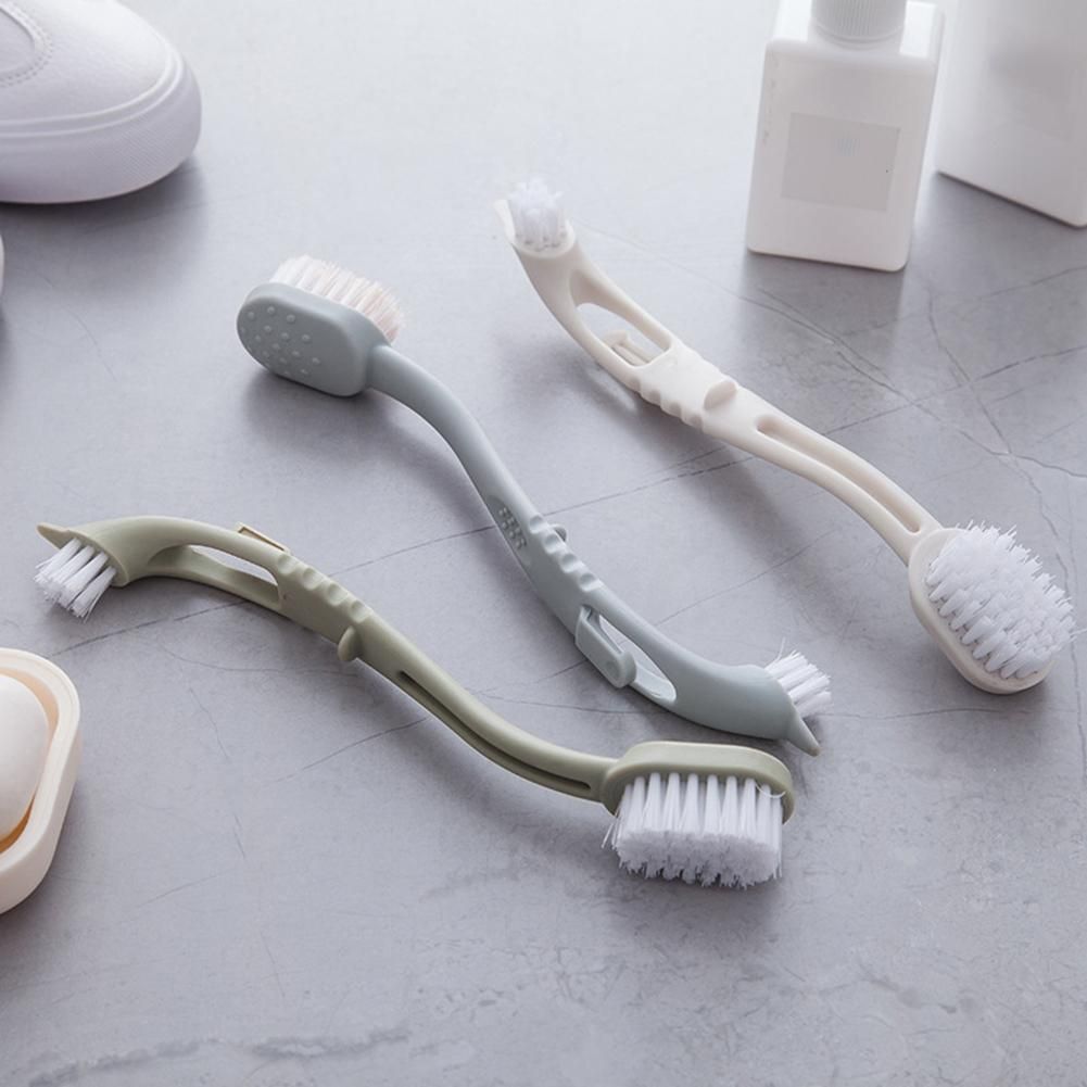 Double-end White Shoes Brush Sneaker Cleaner Bathroom Kichen Washing Tool