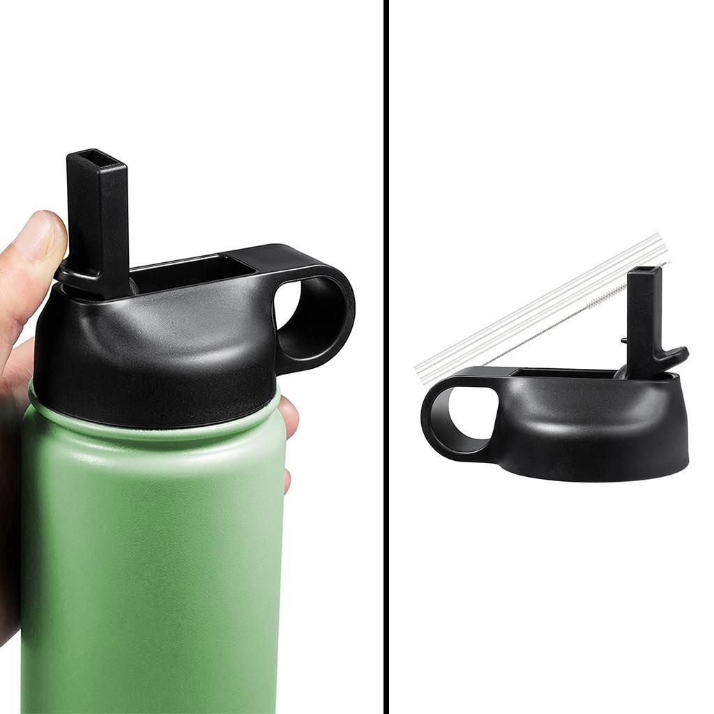 4PCS Straw Lid For Wide Mouth 12-64oz Water Bottle Drinkware