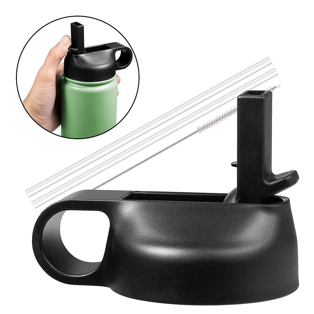 4PCS Straw Lid For Wide Mouth 12-64oz Water Bottle Drinkware