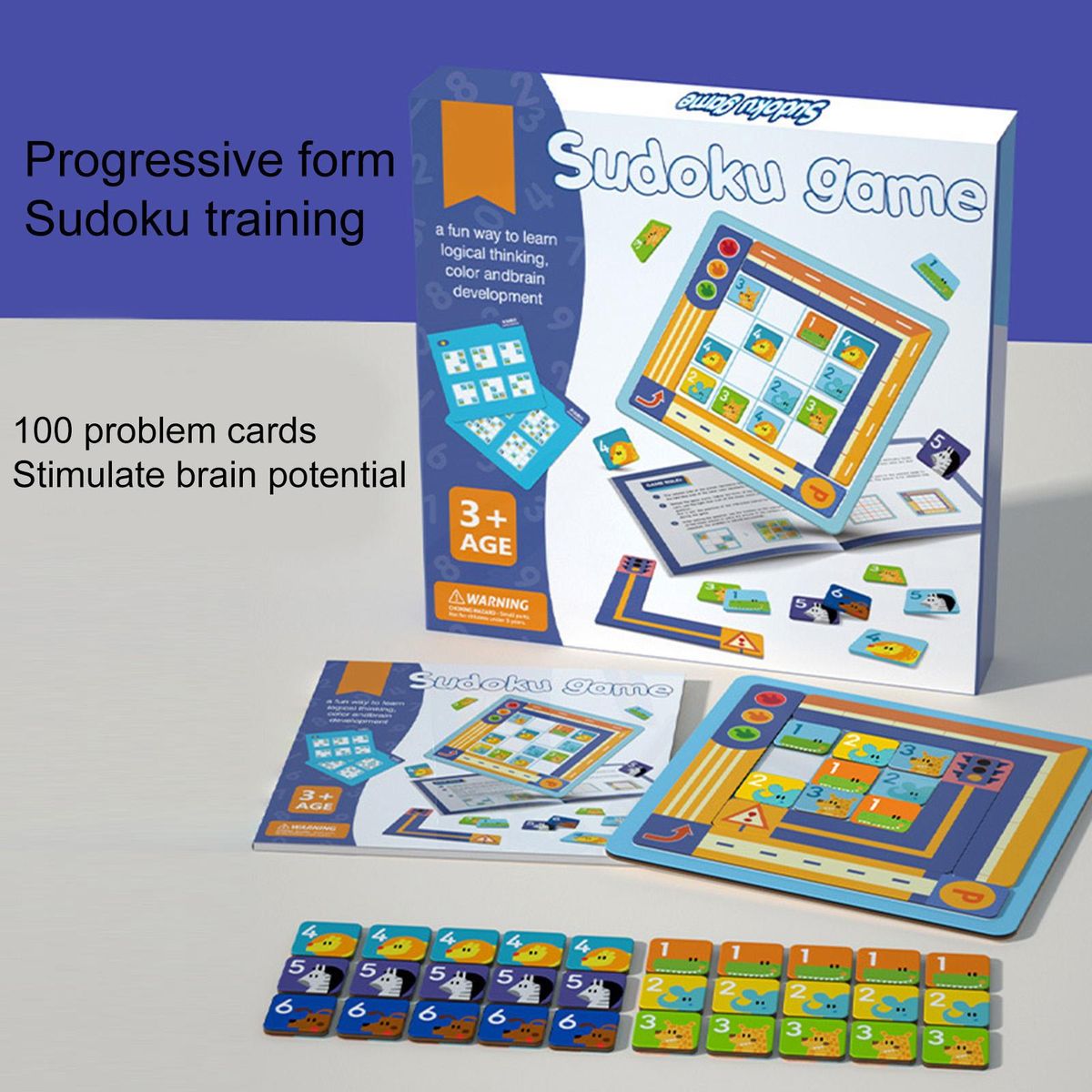 1 Set Brain Game Math Game Kids Brain Toys Multicolor