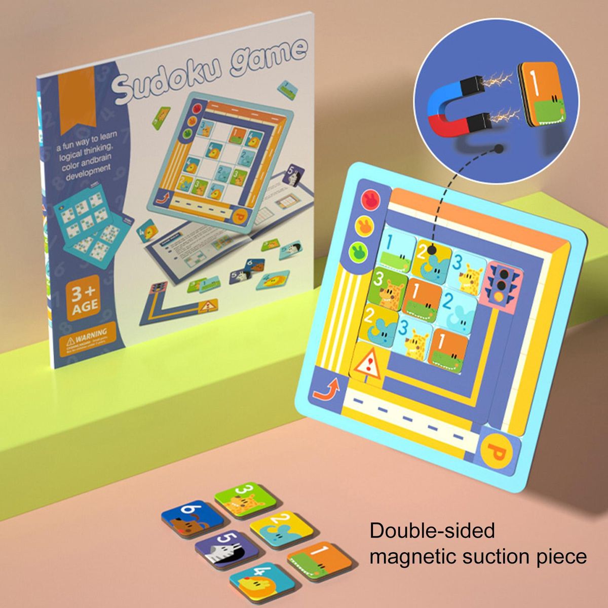 1 Set Brain Game Math Game Kids Brain Toys Multicolor