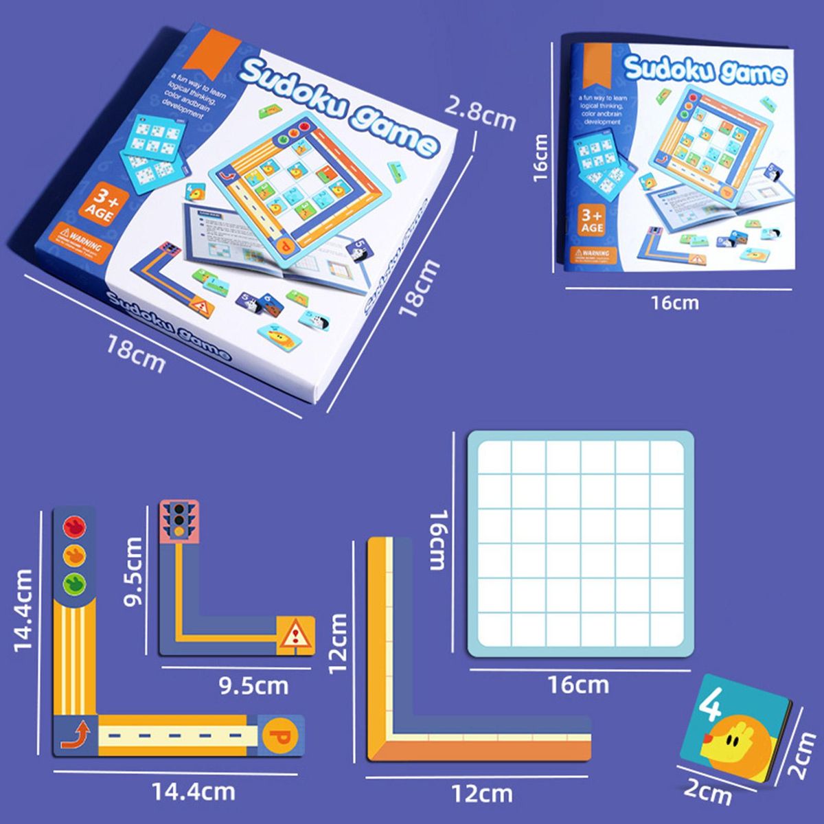 1 Set Brain Game Math Game Kids Brain Toys Multicolor