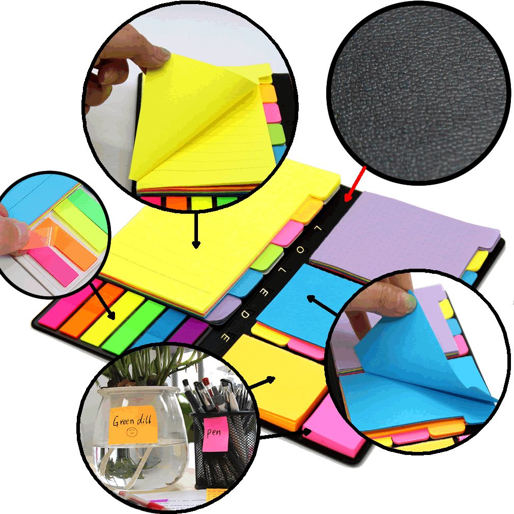 Colored Cute Novelty Sticky Notes Memo Pad Index Sticker