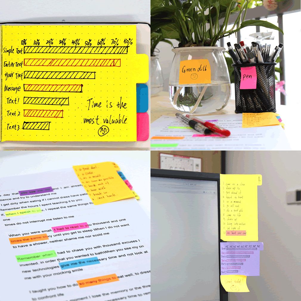 Colored Cute Novelty Sticky Notes Memo Pad Index Sticker