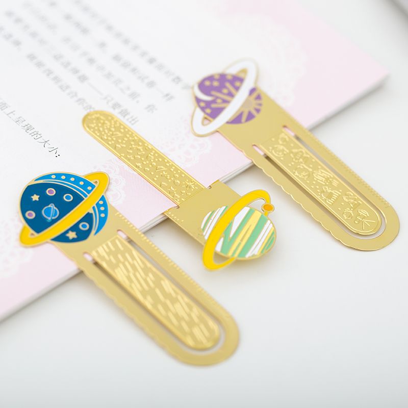 4 Pcs Mini Star Metal Bookmarks For Book Marker Celestial