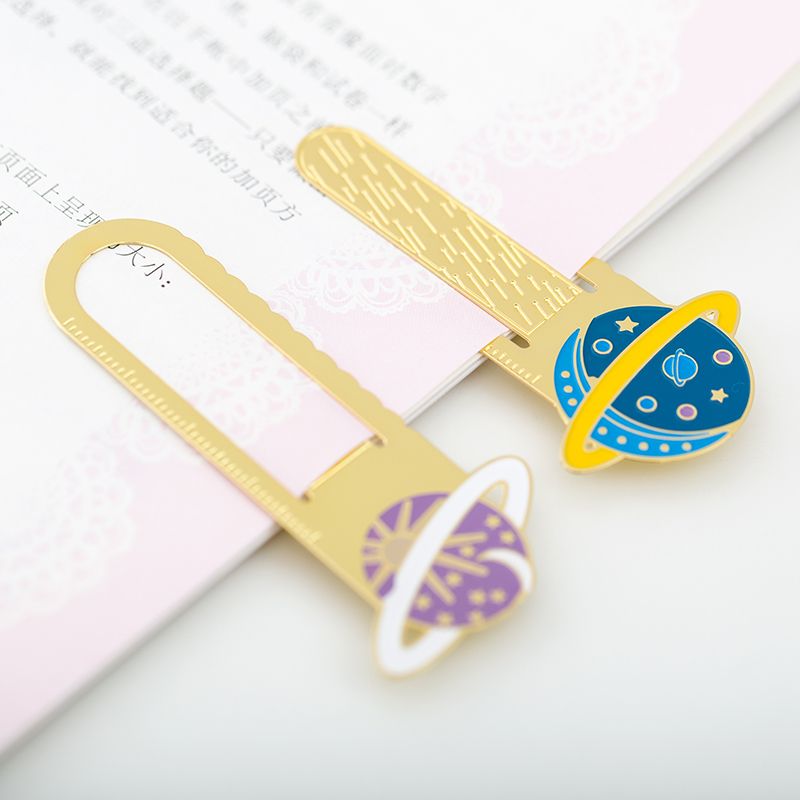 4 Pcs Mini Star Metal Bookmarks For Book Marker Celestial