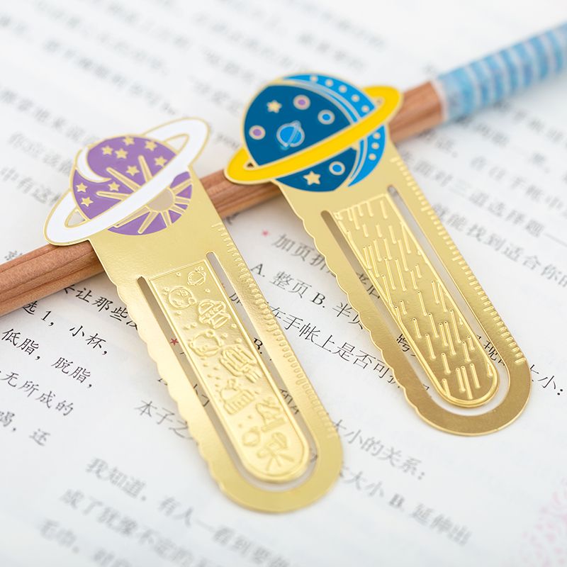 4 Pcs Mini Star Metal Bookmarks For Book Marker Celestial