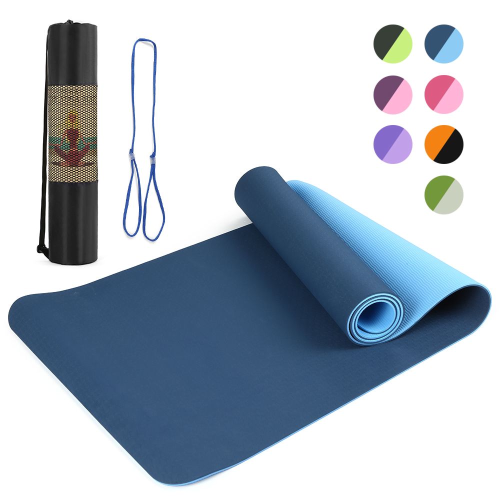 72x24IN Non-slip Yoga Mat TPE Eco Friendly Fitness Pilates
