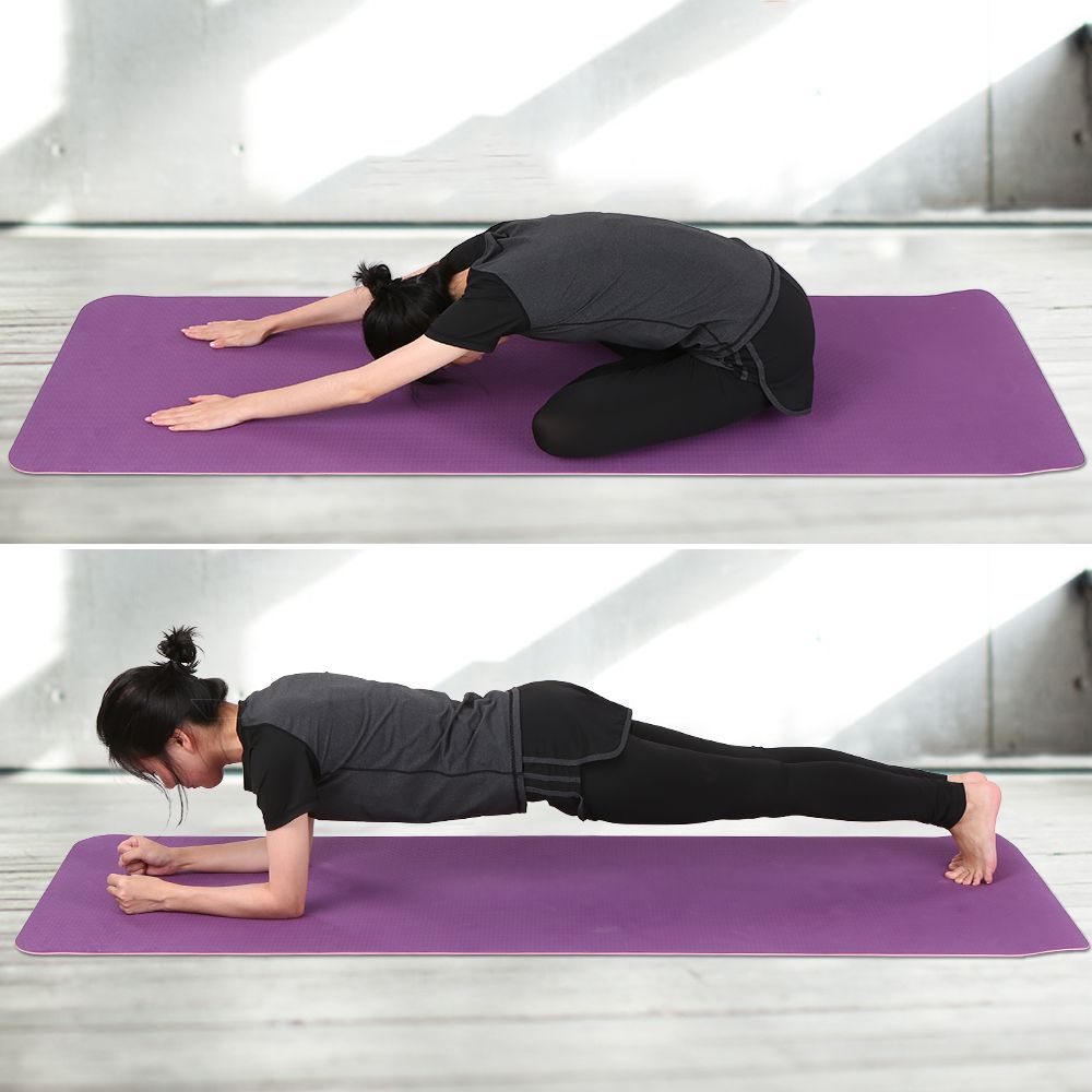 72x24IN Non-slip Yoga Mat TPE Eco Friendly Fitness Pilates