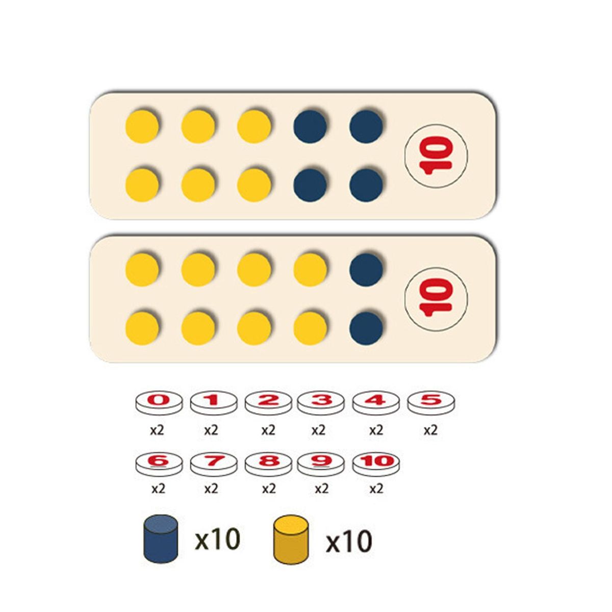 1 Set Wooden Math Toy Parent-child Interactive Math Counting Wooden Toy
