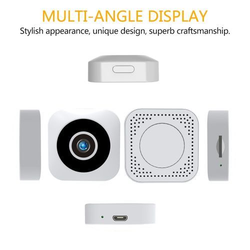Wireless Wifi Mini Camera Infrared Night Vision Sport Digital Micro Motion Detection Camcorder Recorder IP CCTV Portable CAM(32GB)(WHITE)