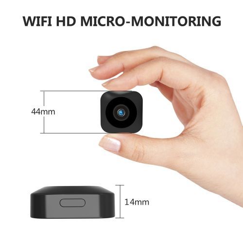 Wireless Wifi Mini Camera Infrared Night Vision Sport Digital Micro Motion Detection Camcorder Recorder IP CCTV Portable CAM(32GB)(WHITE)