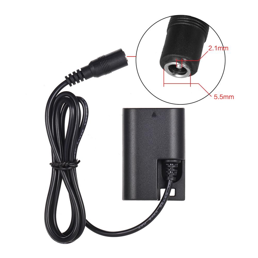 Andoer V Mount V-lock Battery Plate Adapter with 15mm Dual Hole Rod Clamp LP-E6 Dummy Battery Adapter for BMCC BMPCC Canon 5D2/5D3/5D4/80D/6D2/7D2 for Monitor Audio Recorder Microphone Frequency Divider