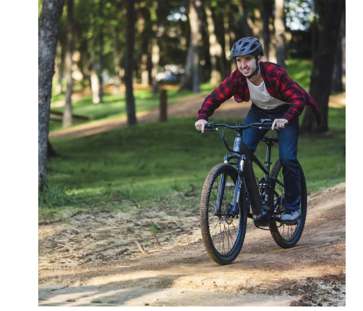 E-Ride Electric Bike, Mid-Drive MTB Dual-Suspension, 36 Volt Battery, 20+ Mile Range,