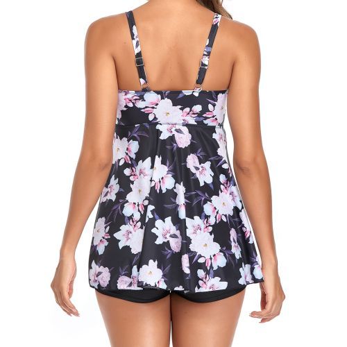 Women Two Pieces Swimsuit Print Flared Bathing Suits