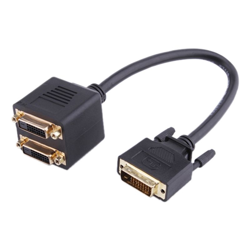 24+1 DVI Male To 2 DVI Female Cable Adapter