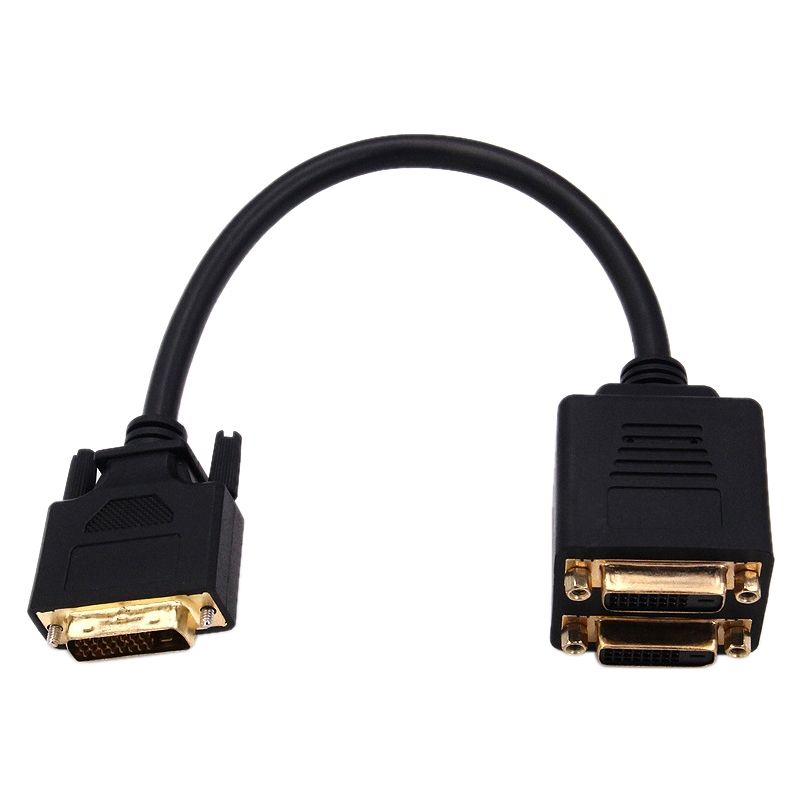 24+1 DVI Male To 2 DVI Female Cable Adapter
