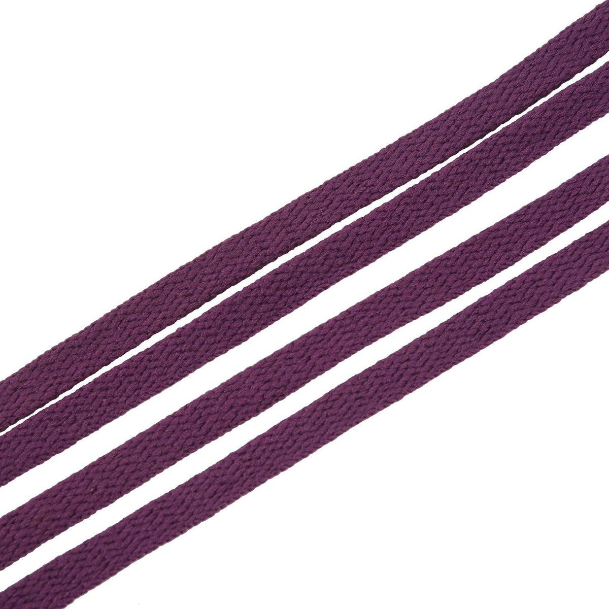 Sports Shoes String Flat Shoelaces Purple 2 Pairs for