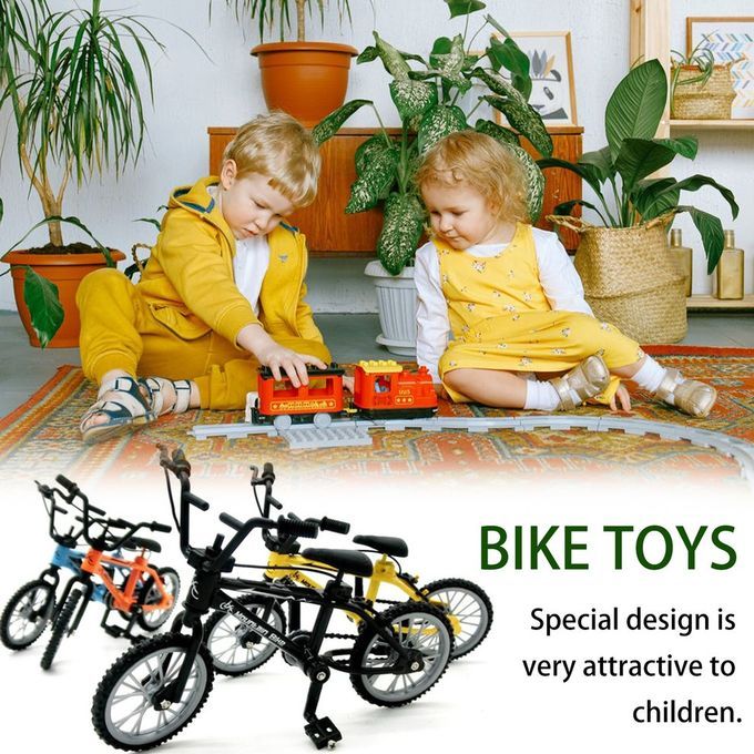 Alloy Finger BMX Fun Tional Kids Bi Y Le Modle Finger Bike Toys Gift-orange
