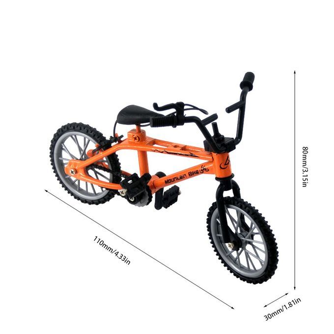Alloy Finger BMX Fun Tional Kids Bi Y Le Modle Finger Bike Toys Gift-orange