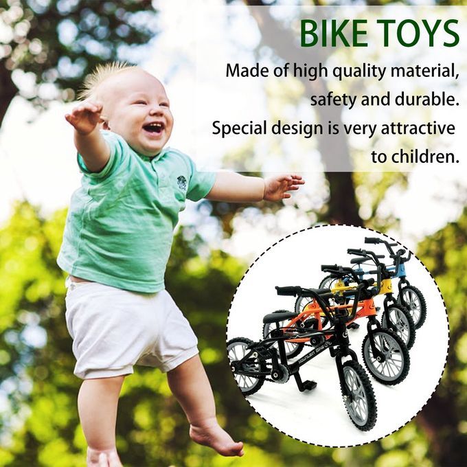 Alloy Finger BMX Fun Tional Kids Bi Y Le Modle Finger Bike Toys Gift-orange