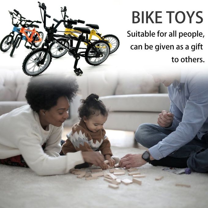 Alloy Finger BMX Fun Tional Kids Bi Y Le Modle Finger Bike Toys Gift-orange
