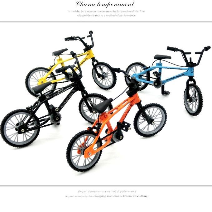Alloy Finger BMX Fun Tional Kids Bi Y Le Modle Finger Bike Toys Gift-orange