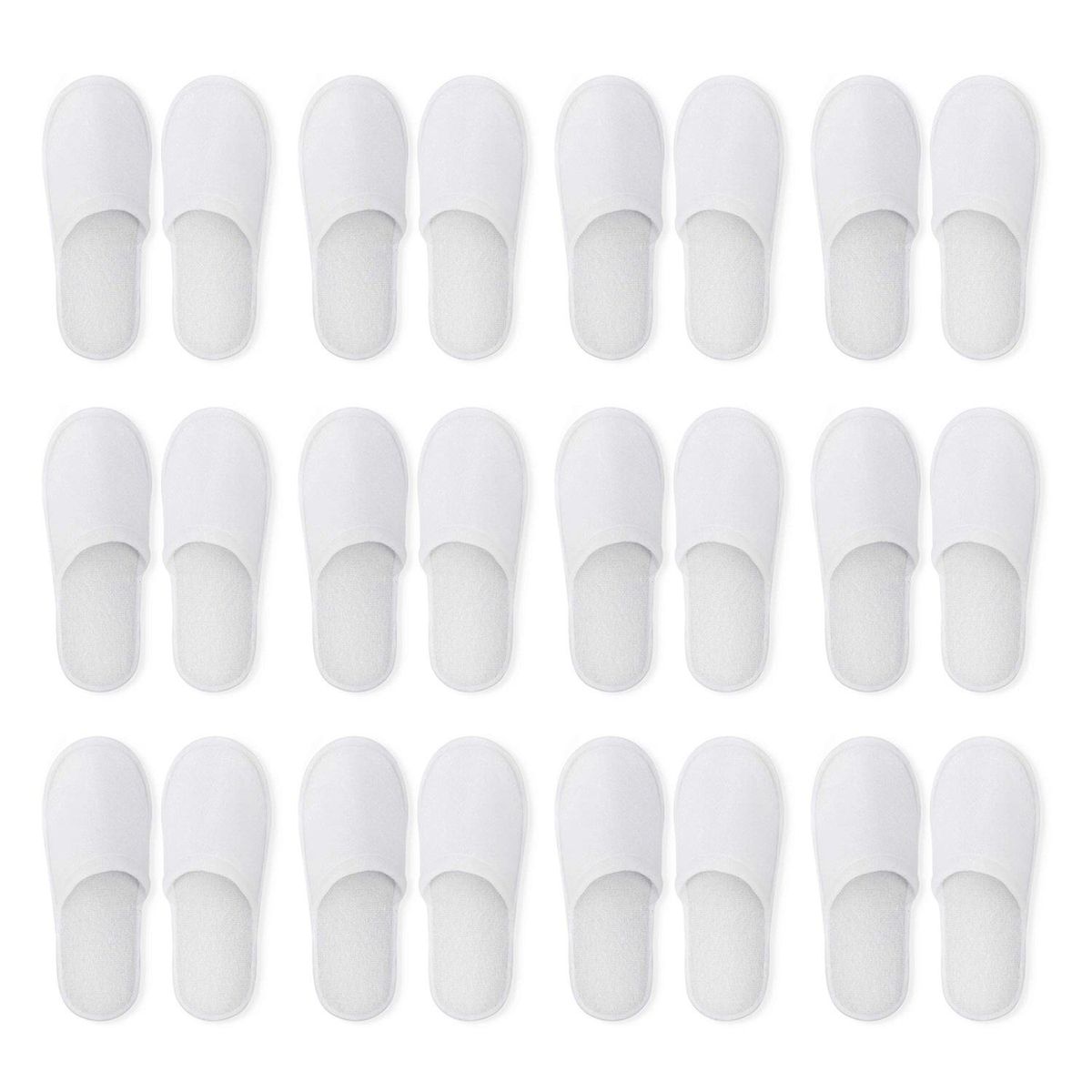 Disposable Slippers,12 Pairs Closed Toe