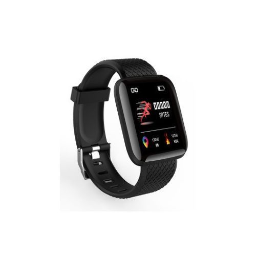 Color Screen Smart Bracelet Heart Rate And Measurement Black