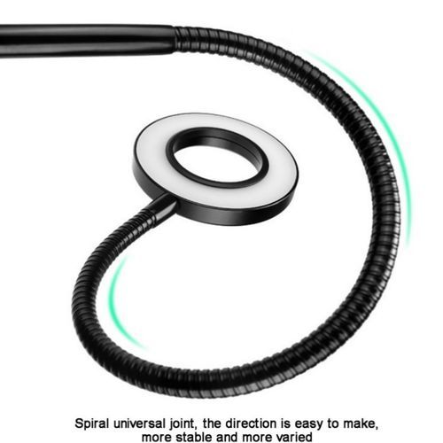 Flexible Universal Selfie Ring Light With Mobile Phone Holder  Desk Lamp LED Light For Live Stream