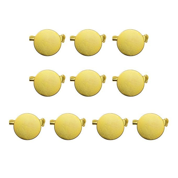 10Pcs Metal Butterfly Clutch Tie Tacks Pin Back Replacement Blank Pins
