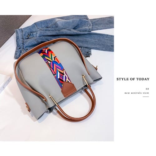 Woman Leather Hand Bag - Set Of 4