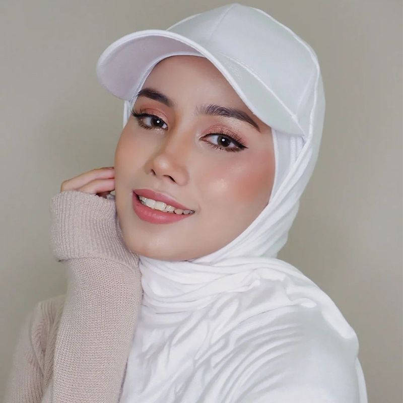 2022 New Muslim Fashion Baseball Caps With Jersey Scarf Hijab Shawl Hat Scarf Set Turban Bonnet WJ