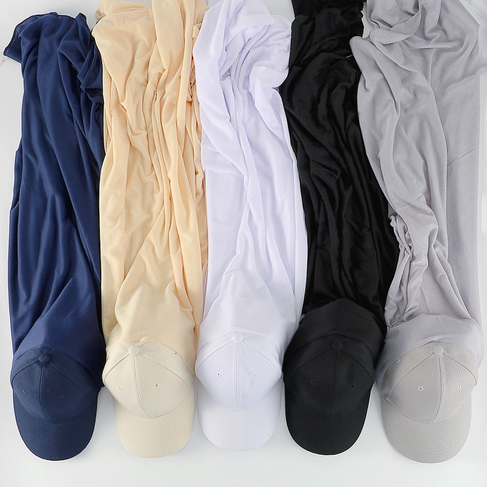 2022 New Muslim Fashion Baseball Caps With Jersey Scarf Hijab Shawl Hat Scarf Set Turban Bonnet WJ