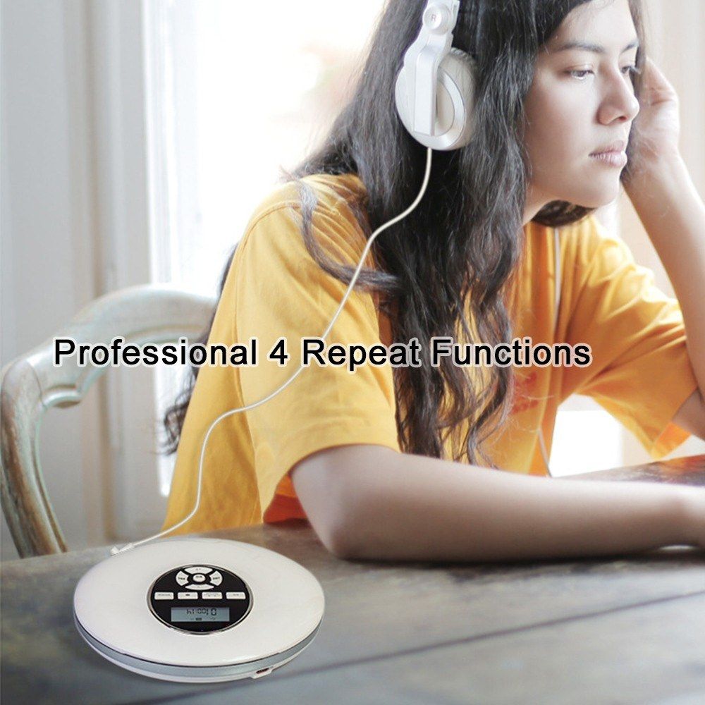 YR-Q50 Portable CD Player Anti-Skid Small Music CD Walkman