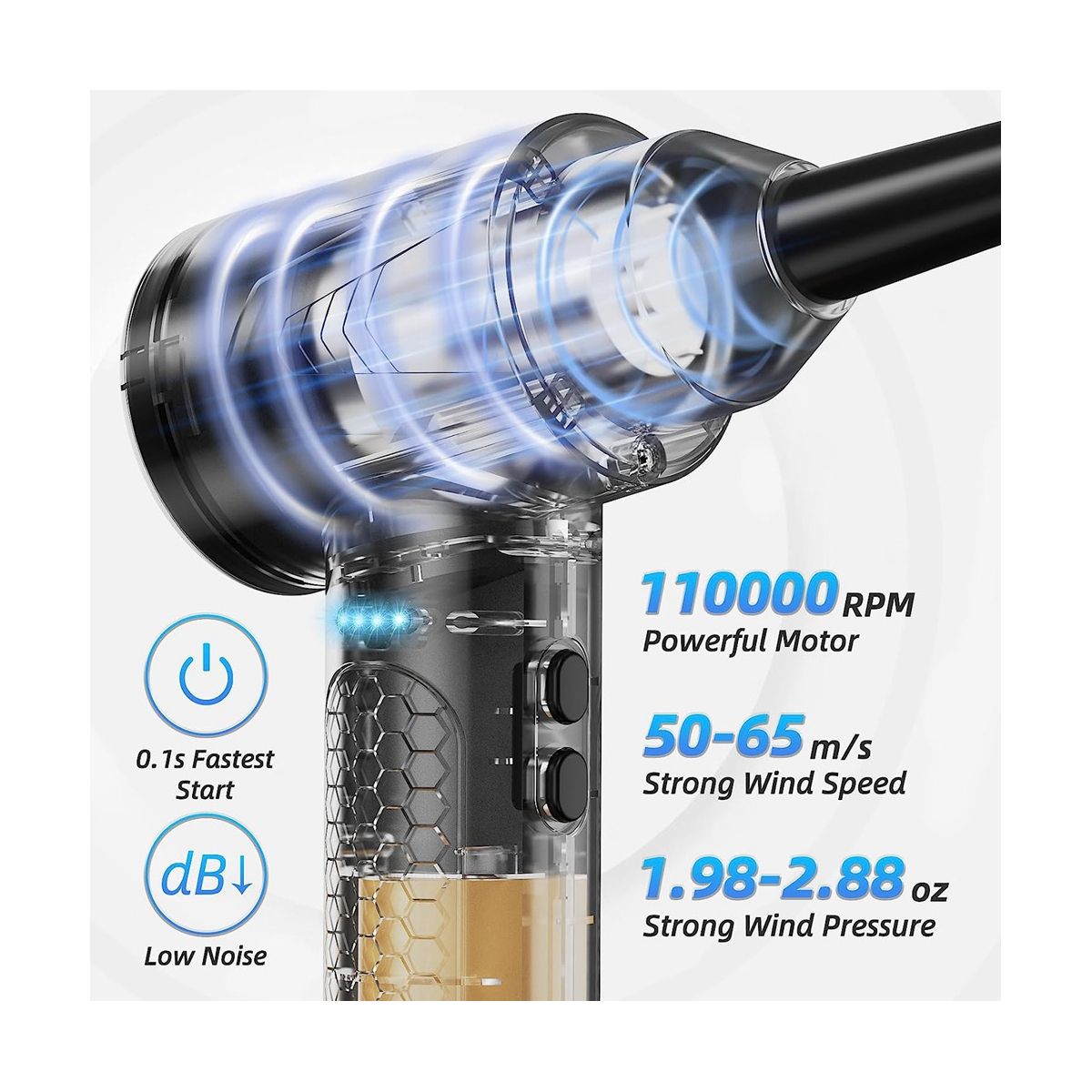 Multipurpose Electric Duster and Air Blower, Compressed Air Cleaner