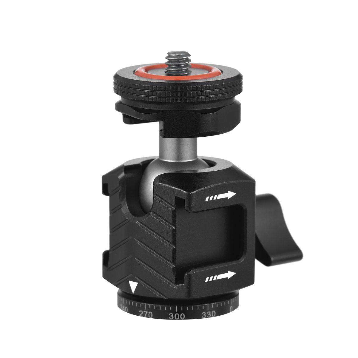 Multi-functional Mini Ball Head 360°Rotatable Aluminum