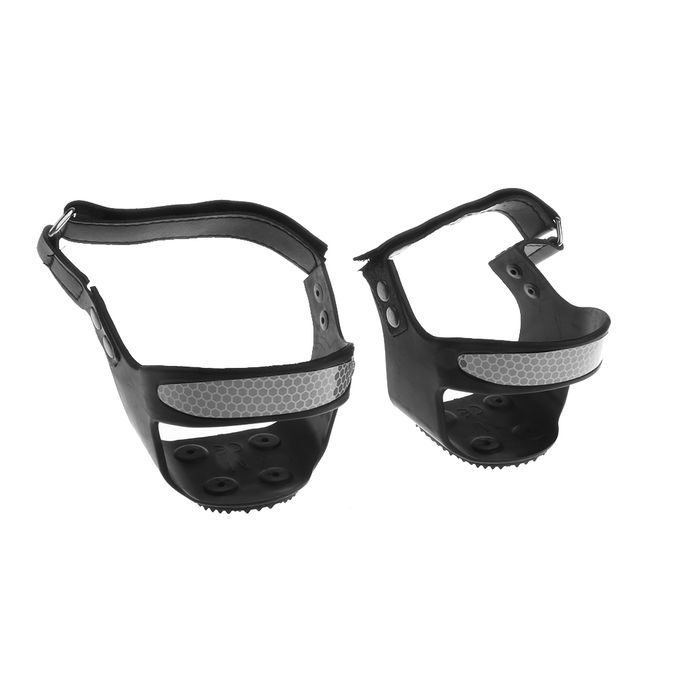 Reflective Anti Slip Shoe Heel Grips Ice Cleats Spikes Snow Gripper